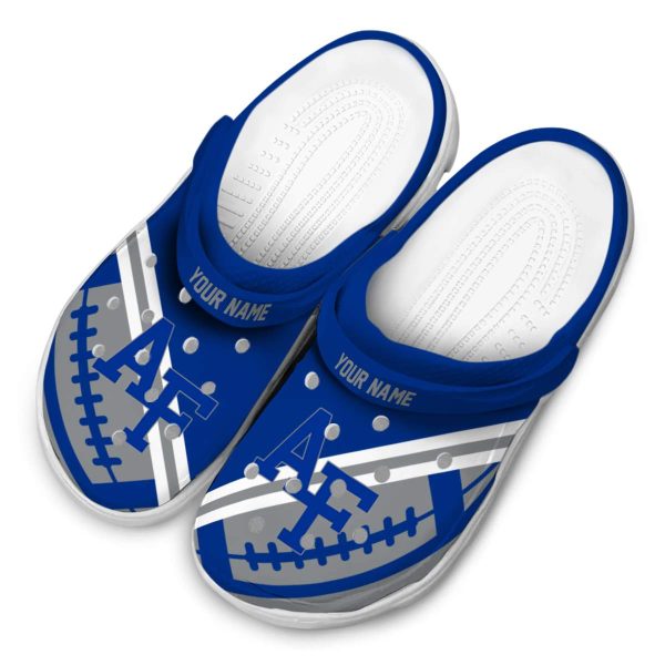 custom air force falcons football motif clog latest model