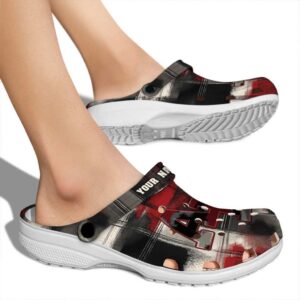 custom air force falcons plaid fusion clog fashion forward
