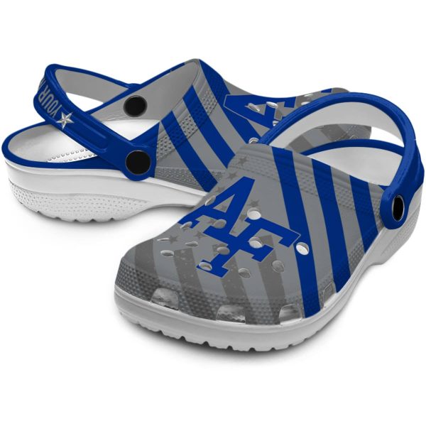custom air force falcons star spangled graphic clog high quality