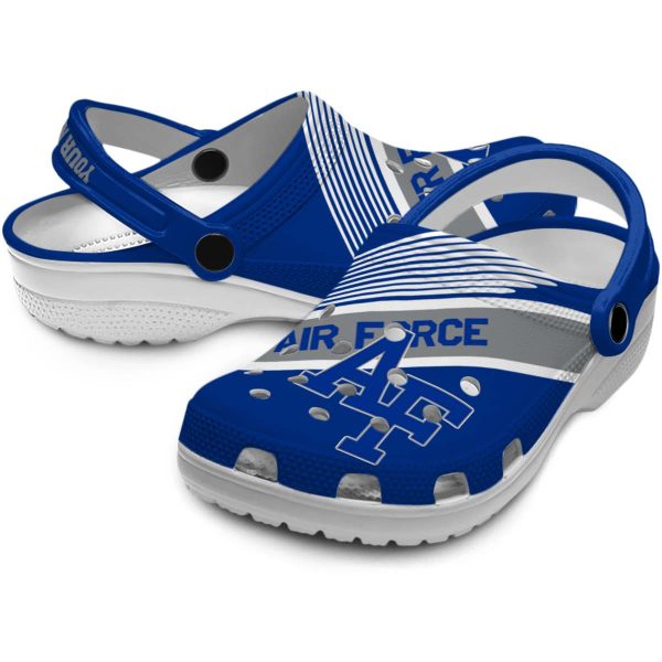 custom air force falcons vibrant dual tone clog high quality