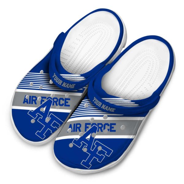 custom air force falcons vibrant dual tone clog latest model