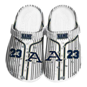 custom akron zips pinstripe pattern clog best selling