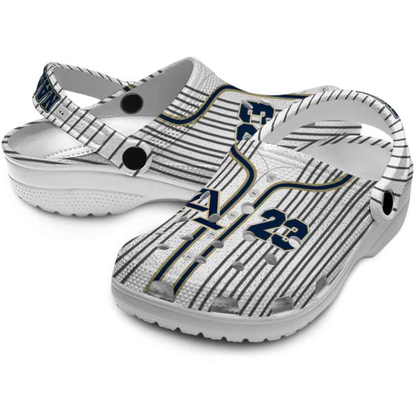custom akron zips pinstripe pattern clog high quality