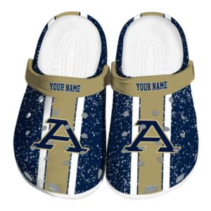 custom akron zips vertical stripes clog best selling