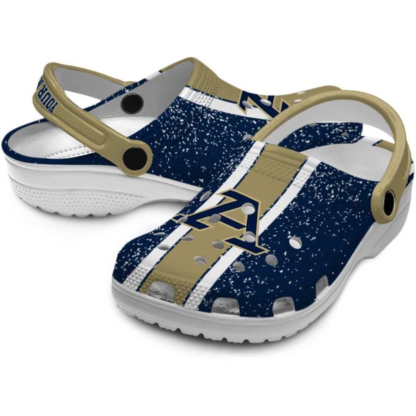custom akron zips vertical stripes clog high quality