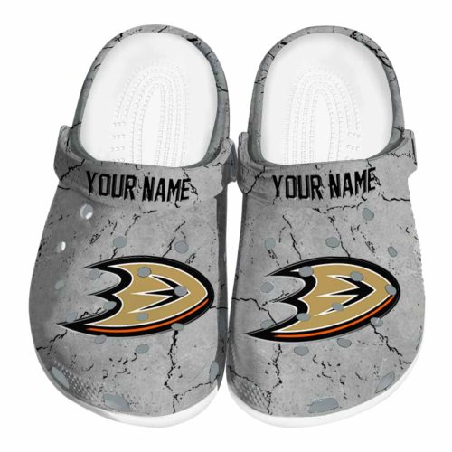 custom anaheim ducks cracked texture clog best selling
