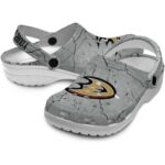custom anaheim ducks cracked texture clog best selling