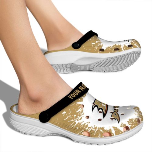 custom anaheim ducks splash art clog fashion forward
