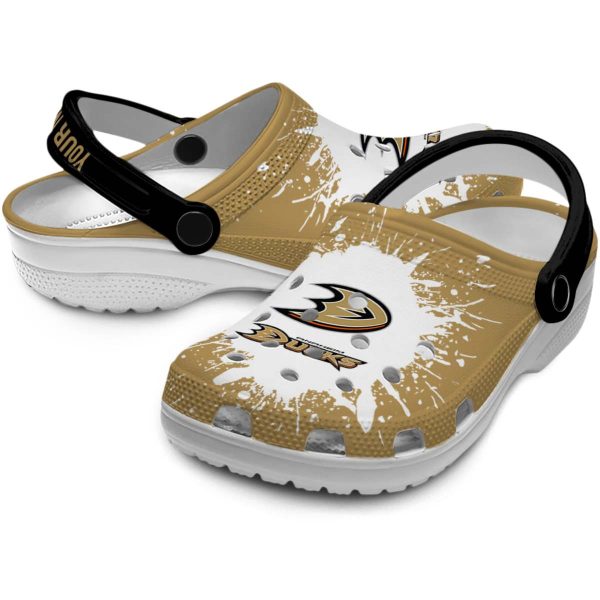 custom anaheim ducks splash art clog high quality