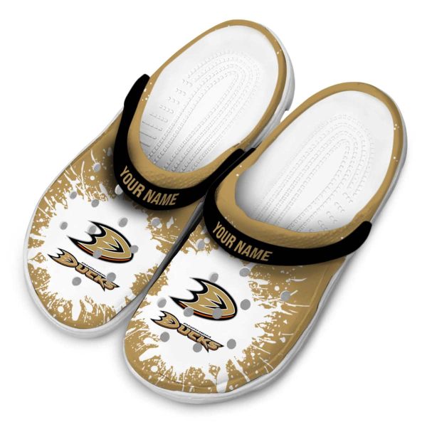 custom anaheim ducks splash art clog latest model