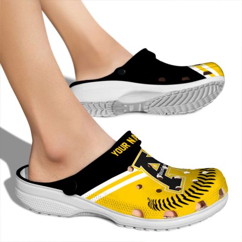 custom appalachian state mountaineers baseball motif clog fashion forward