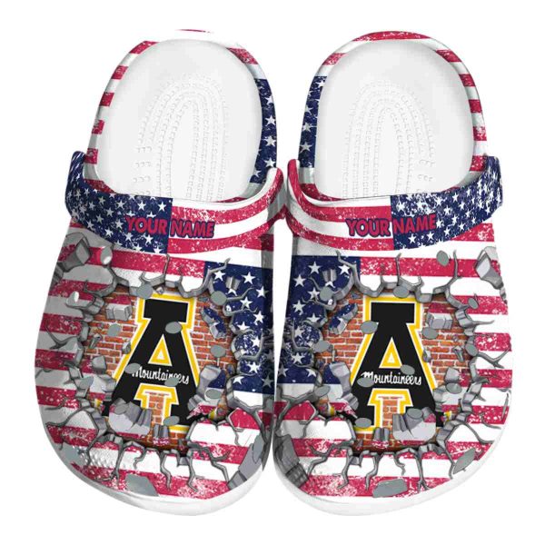 custom appalachian state mountaineers freedom splinter clog best selling