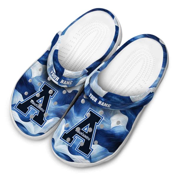 custom appalachian state mountaineers ocean waves clog latest model