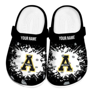 custom appalachian state mountaineers splatter background clog best selling