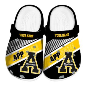 custom appalachian state mountaineers vibrant dual tone clog best selling