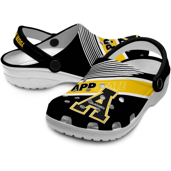 custom appalachian state mountaineers vibrant dual tone clog high quality