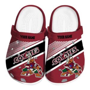 custom arizona coyotes vibrant dual tone clog best selling
