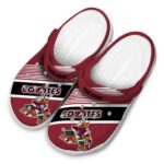 custom arizona coyotes vibrant dual tone clog best selling