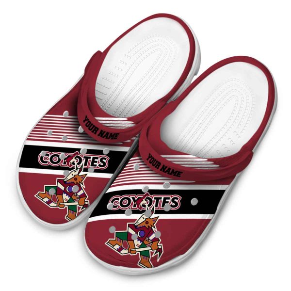 custom arizona coyotes vibrant dual tone clog latest model
