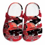 custom arkansas state red wolves baseball helmet clog best selling