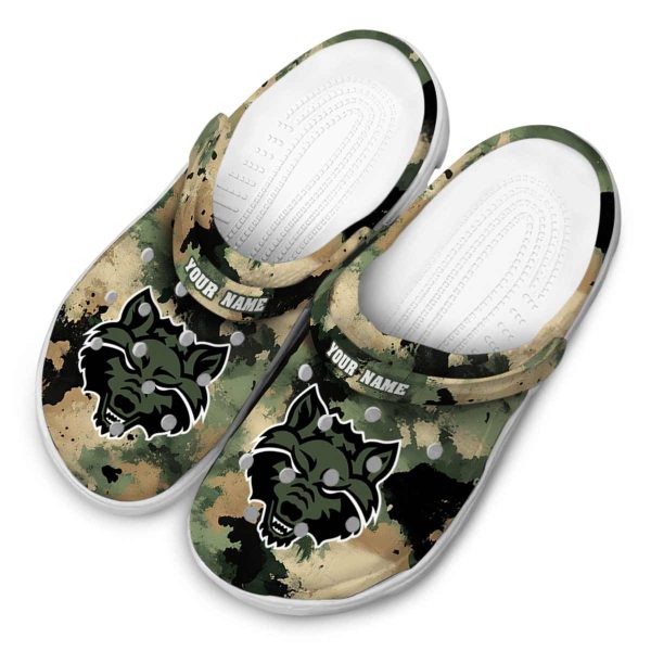 custom arkansas state red wolves camouflage craze clog latest model