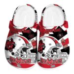 custom arkansas state red wolves football helmet clog best selling