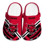 custom arkansas state red wolves football motif clog best selling