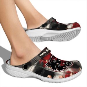 custom arkansas state red wolves plaid fusion clog fashion forward