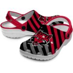custom arkansas state red wolves star spangled graphic clog best selling