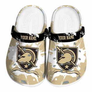 custom army black knights splatter pattern clog best selling