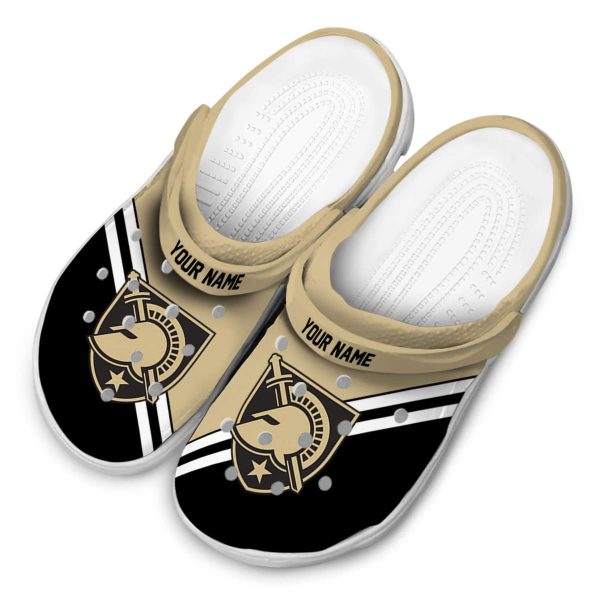 custom army black knights striped accents clog latest model