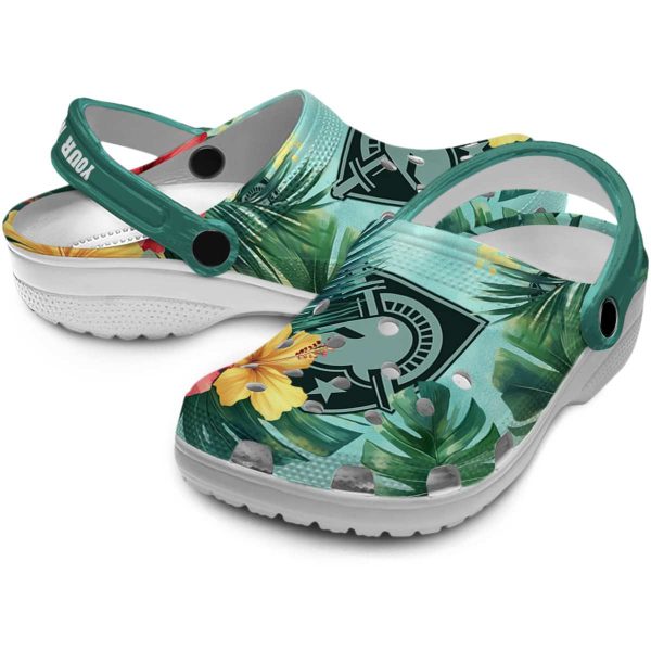 custom army black knights tropical vibes clog high quality