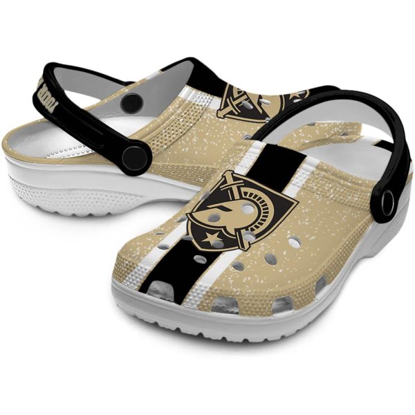 custom army black knights vertical stripes clog high quality
