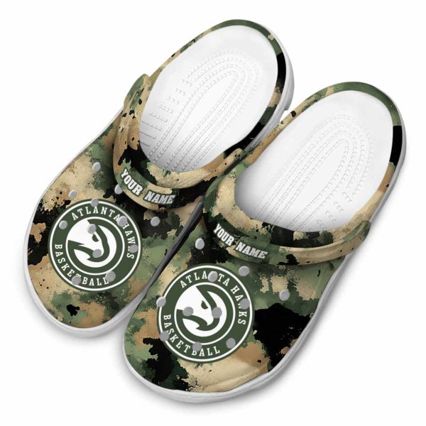 custom atlanta hawks camouflage craze clog latest model