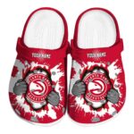 custom atlanta hawks gripping hand clog best selling