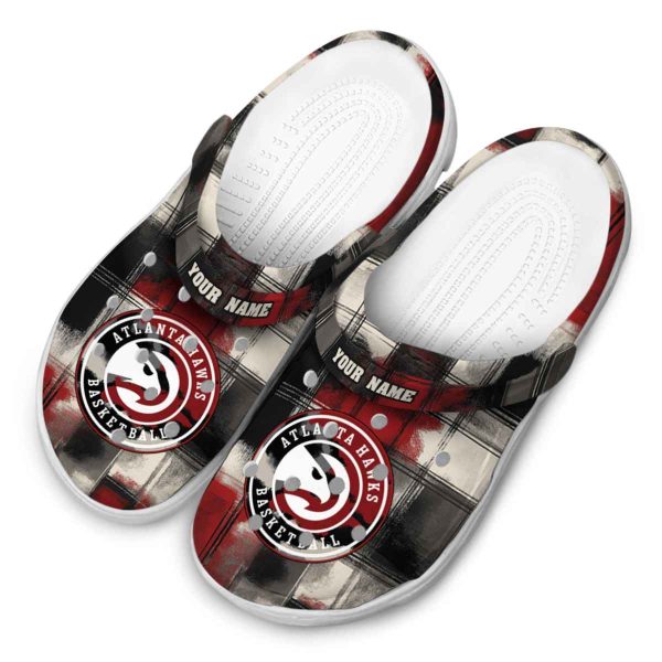 custom atlanta hawks plaid fusion clog latest model