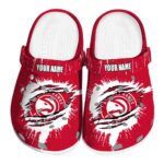 custom atlanta hawks splash motif background clog best selling