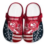 custom atlanta hawks star spangled side pattern clog best selling