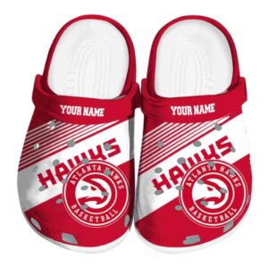 custom atlanta hawks vibrant dual tone clog best selling