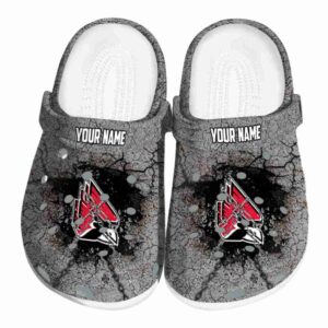 custom ball state cardinals cracked ground texture clog best selling