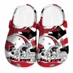 custom ball state cardinals football helmet clog best selling