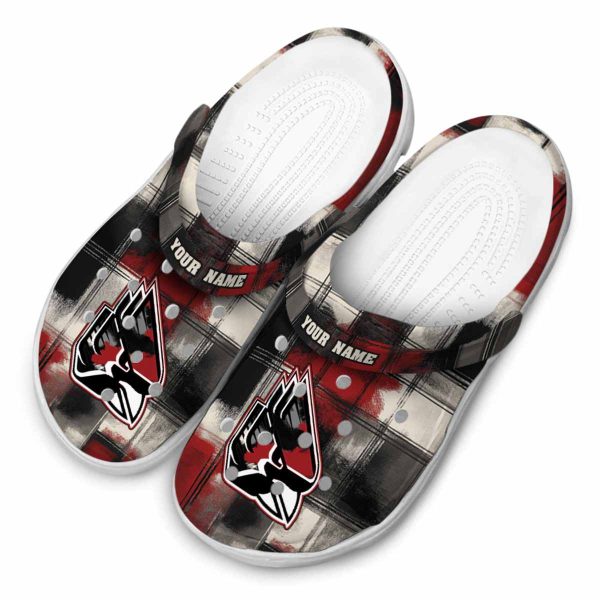 custom ball state cardinals plaid fusion clog latest model