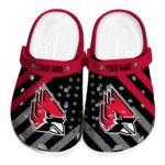 custom ball state cardinals star spangled graphic clog best selling