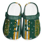 custom baylor bears contrasting stripes clog best selling