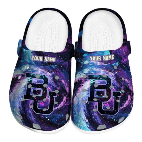 custom baylor bears galaxy swirl clog best selling