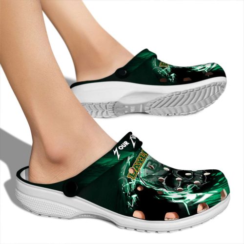 custom baylor bears gothic skull clog fashion forward