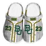custom baylor bears pinstripe pattern clog best selling