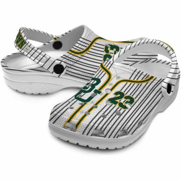 custom baylor bears pinstripe pattern clog high quality