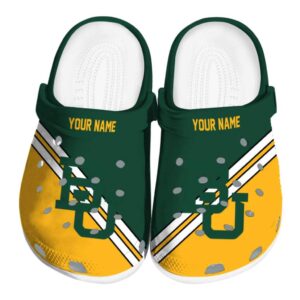 custom baylor bears striped accents clog best selling