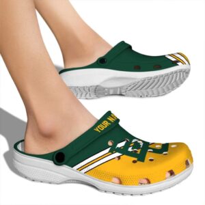 custom baylor bears striped accents clog fashion forward